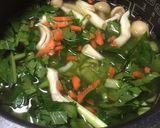 小松菜とカニ身の炊き込み御飯作り方3写真