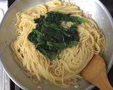 ベーコンとほうれん草のペペロンチーノ♪作り方3写真