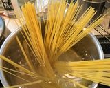 牡蠣と春菊のパスタ　トマトソース作り方12写真