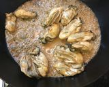牡蠣と春菊のパスタ　トマトソース作り方13写真