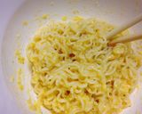 焼きラーメン♪チキンクリームソース添え作り方6写真