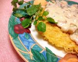 焼きラーメン♪チキンクリームソース添え作り方16写真