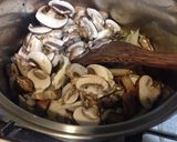 キノコと豆と押麦の豆乳チャウダー作り方2写真