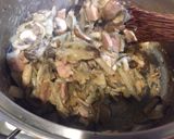 キノコと豆と押麦の豆乳チャウダー作り方4写真