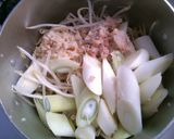 簡単鶏むねと もやし長ネギの海鮮♪中華煮作り方3写真