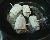 牡蛎のベーコン巻バター焼き作り方6写真