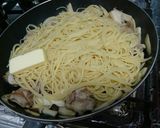鶏とエリンギのレモンパスタ作り方4写真