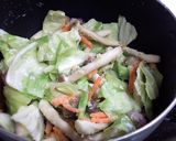 豆腐キャベツしめじの豆乳クリームシチュー作り方2写真