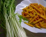 かぼちゃと水菜のナムル作り方3写真