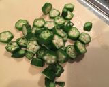 ポン酢で簡単♡オクラとシラスの和風パスタ作り方1写真