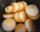 バターたっぷりのスープ大根もち作り方3写真
