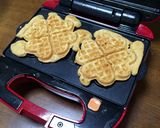 ♡簡単ハートワッフル♡黒糖風味！作り方5写真