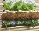 酢飯いらずのとんかつ巻き寿司作り方6写真