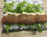 酢飯いらずのとんかつ巻き寿司作り方6写真