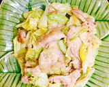 豚肉キャベツネギのオイスターマヨ炒め❤️作り方4写真