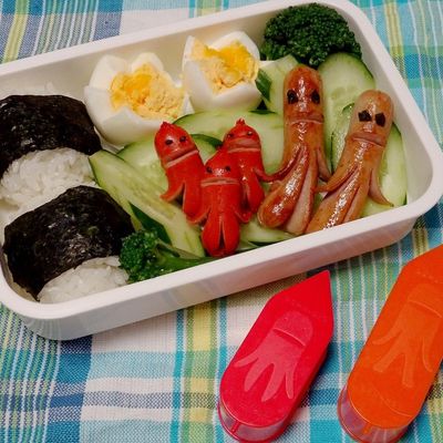宇宙人ソーセージ】宇宙人弁当 by KOKUBO 【クックパッド】 簡単