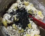 卵・油無♡簡単さつまいも&黒ごまマフィン作り方5写真