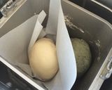 よもぎと4種の豆のうずまきラウンド食パン作り方6写真