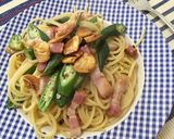 オクラとベーコンのペペロンチーノ作り方6写真