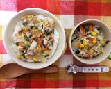 幼児とおやこランチ☆野菜たっぷり中華丼風作り方7写真