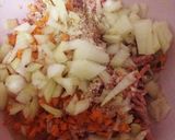 野菜たっぷり☆ふんわりハンバーグ♡作り方2写真