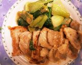 チンゲン菜と豚肉作り方8写真