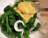京風★菜の花とイカの辛子酢味噌和え作り方3写真