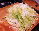 【簡単】温キャベツの梅ポン酢サラダ♡作り方1写真