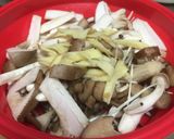 酢生姜とキノコのレンジ蒸し作り方2写真