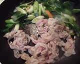 長ねぎと豚小間肉の塩だれ炒め作り方4写真