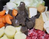 コクのある味・厚揚げ入りの肉じゃが作り方1写真