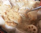 ごろりレンコンの胡麻味噌煮作り方5写真