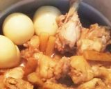 染み染み♡手羽元、茹で卵、ごぼうの甘辛煮作り方4写真