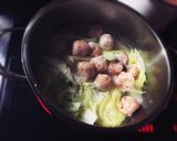 ＊白菜と肉団子のスープ＊作り方1写真
