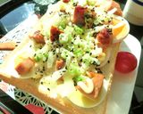茹で卵×焼き豚のトースト作り方7写真