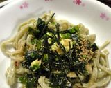 緑茶を食べよう①粉末緑茶入り手打ちうどん作り方8写真