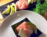 生ハムとクリームチーズの手巻き寿司作り方4写真