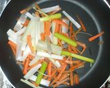 はんぺん＋ピーマン＋人参＋舞茸の野菜炒め作り方5写真