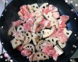 簡単★シャキシャキ！蓮根の胡麻味噌炒め作り方3写真