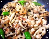 簡単★シャキシャキ！蓮根の胡麻味噌炒め作り方5写真