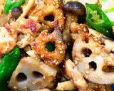 簡単★シャキシャキ！蓮根の胡麻味噌炒め作り方7写真