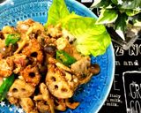 簡単★シャキシャキ！蓮根の胡麻味噌炒め作り方8写真