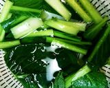 菜の花と小松菜の辛子醤油和え作り方7写真