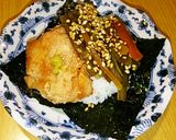 まぐろのたたきとキンピラの手まきごはん作り方1写真