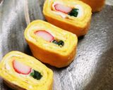お弁当に～かにかま入り卵焼き作り方6写真