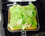 息子考案〜生ハムレタスのホットサンド作り方5写真