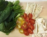 ランチに簡単&さっぱり!バタぽんパスタ♪作り方1写真