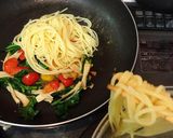 ランチに簡単&さっぱり!バタぽんパスタ♪作り方4写真