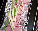 魚肉ソーセージちょいマヨ焼き作り方2写真