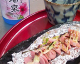 魚肉ソーセージちょいマヨ焼き作り方3写真